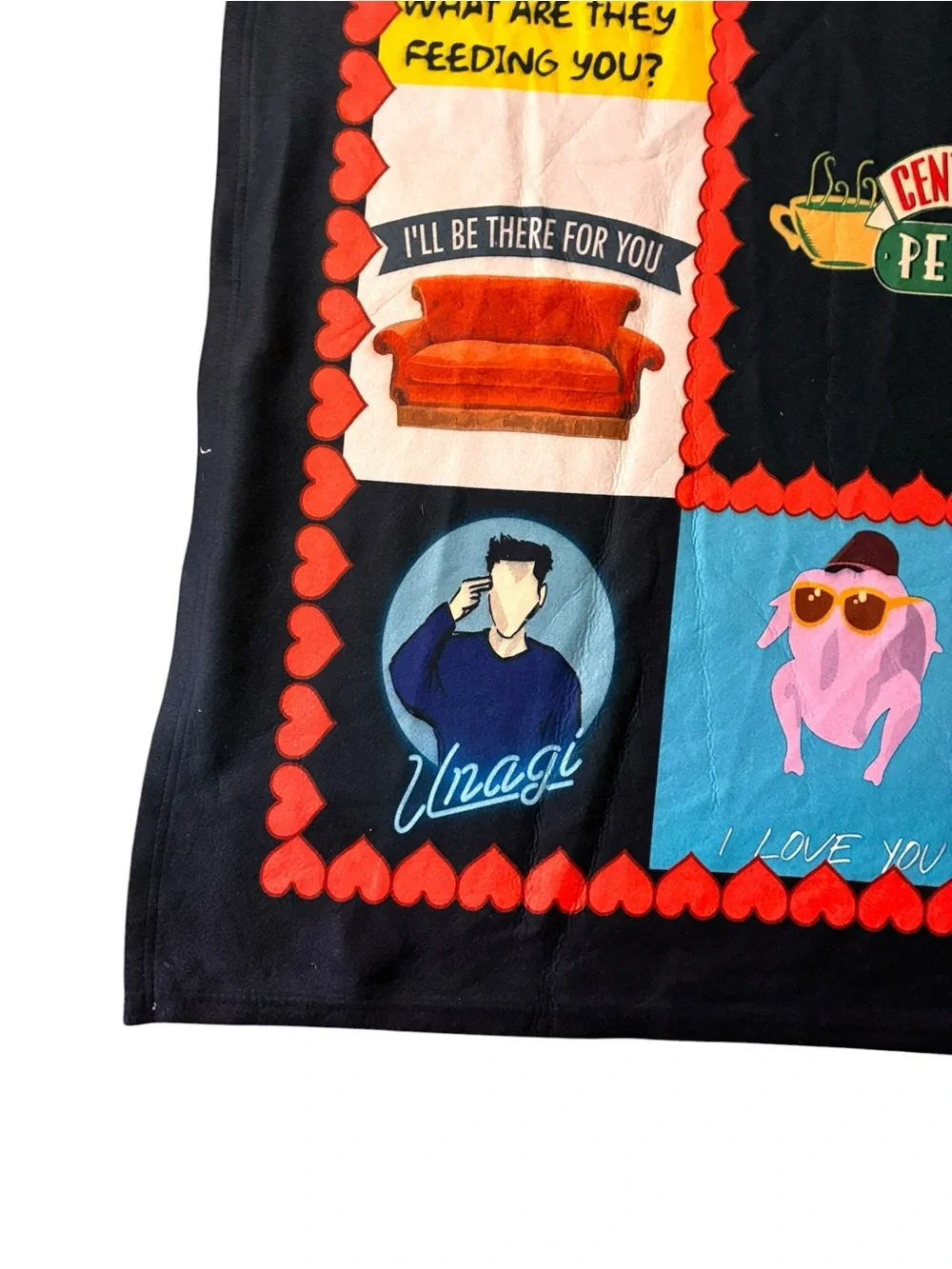 NWOT Iconic ‘FRIENDS’ fleece blanket best moments ultra soft and cozy 50x60